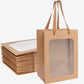 Bolsa Kraft c/ Visor - 20x16x30cm