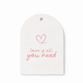 Tags “Love You is all you need” Rosa contiene 10 unidades- 640298