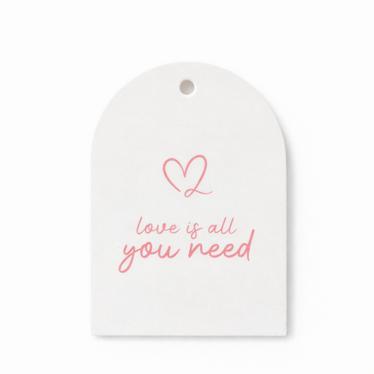 Tags “Love You is all you need” Rosa contiene 10 unidades
