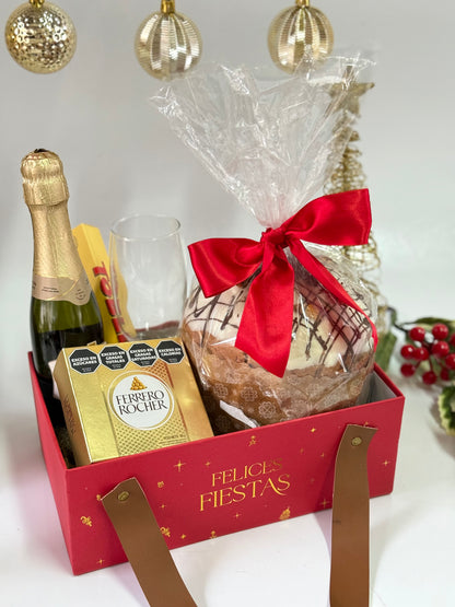 Bandeja Premium 25x15x9cm Rojo Navidad - COD 642279