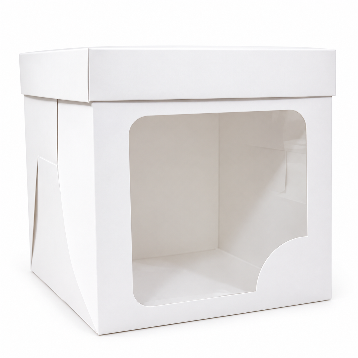 CAJA 25x25x28cm CON VISOR IDEAL PARA TORTA ALTA - 642466