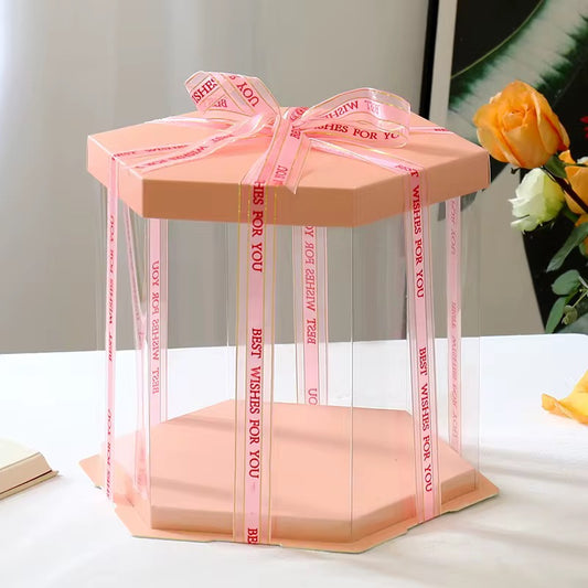 HEXAGONAL 21.5x21.5x23cm ROSADO - COD 642382