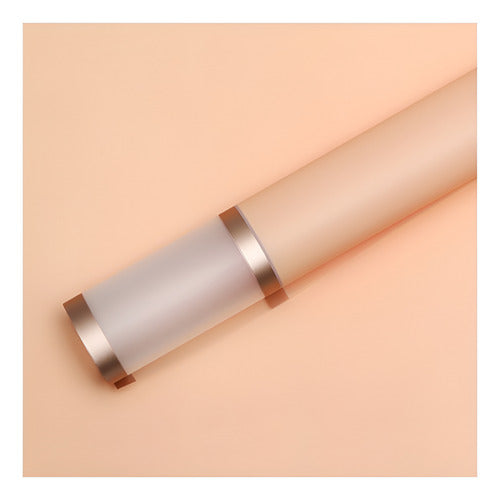 Papel Coreano con borde transparente y dorado NARANJA CLARO - 58x58cm - (Paq de 20 und)