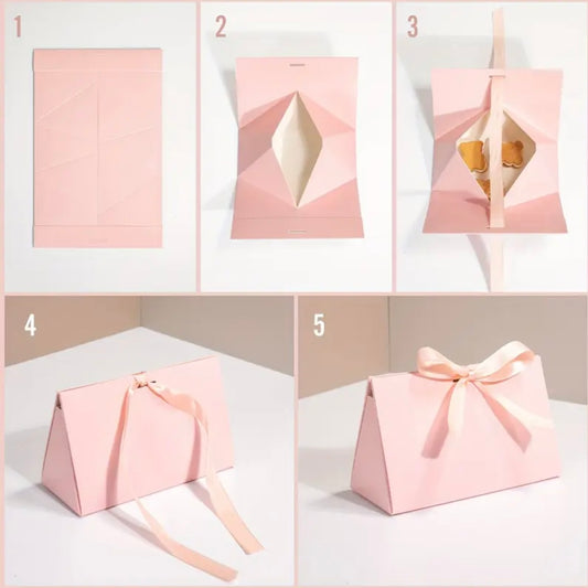 Caja Tipo Sobre Rosado - 16x10x6.5cm