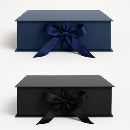 Caja Premium 33x33x10cm Tipo Libro con cinta frontal (unidad)