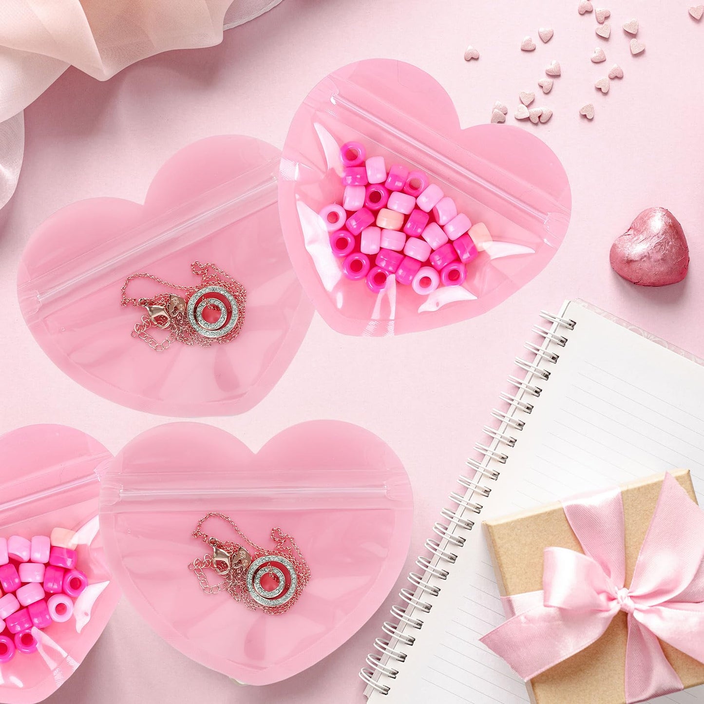 BOLSA CON CIERRE HERMÉTICO CORAZÓN 8.5x10cm (CONT. 10 UND.) - CNBAG1.P1