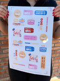 Stickers estándar A3 “cumple” - 641759