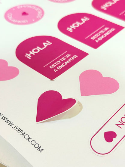 Stickers estándar A3 - diseño “amor”