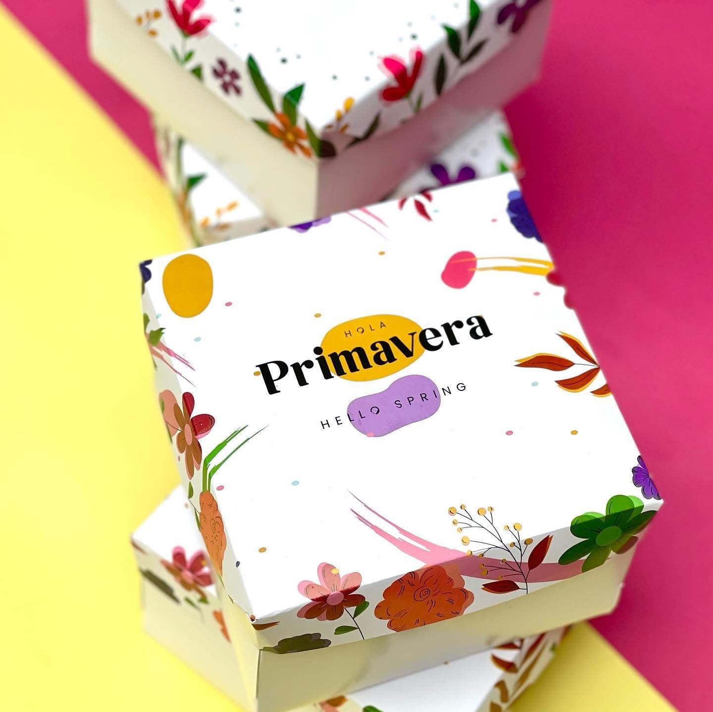 Caja Primavera “Hola Primavera” - 15x15x5cm