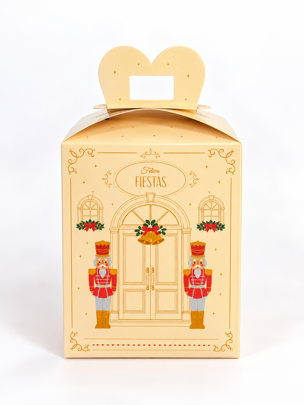 CAJA 13X13X17 CM PAN DULCE 500 GR - NAVIDAD