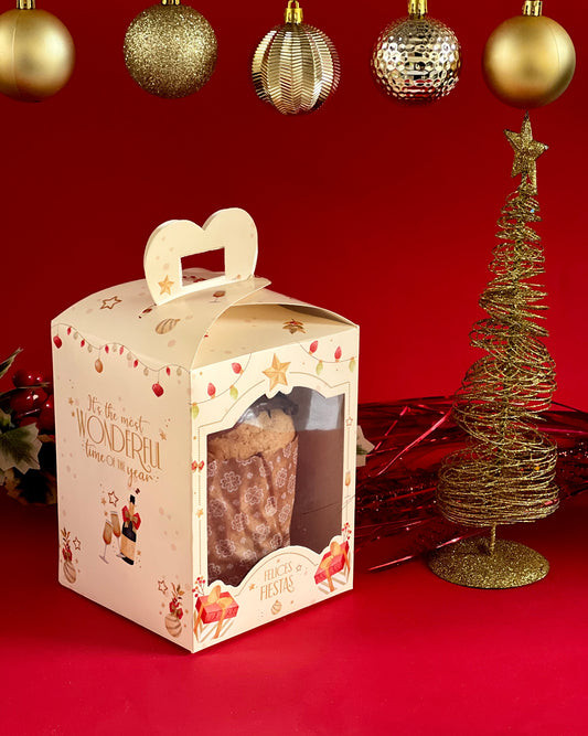 Caja p/ Pan Dulce 500gr 13x13x17cm - COD 640574