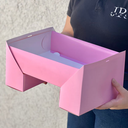 Caja 32x24x8cm Bandeja de Desayuno Rosa - Kit Mesa