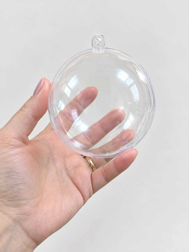 Esferas acrílicas - 8cm (contiene 6 unidades)
