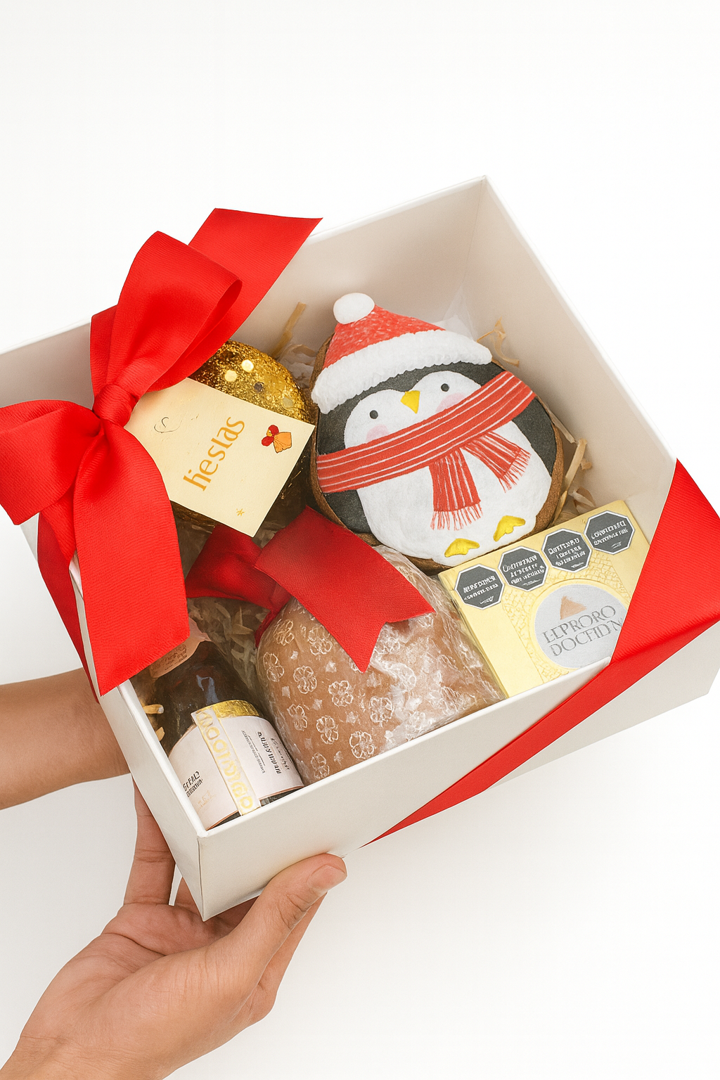 CAJA 25x25x10cm DOBLE PARED BLANCO + TAPA DE ACETATO - COD 642398