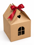 CAJA 21X21X21CM CASA KRAFT (NO INCLUYE CINTA)