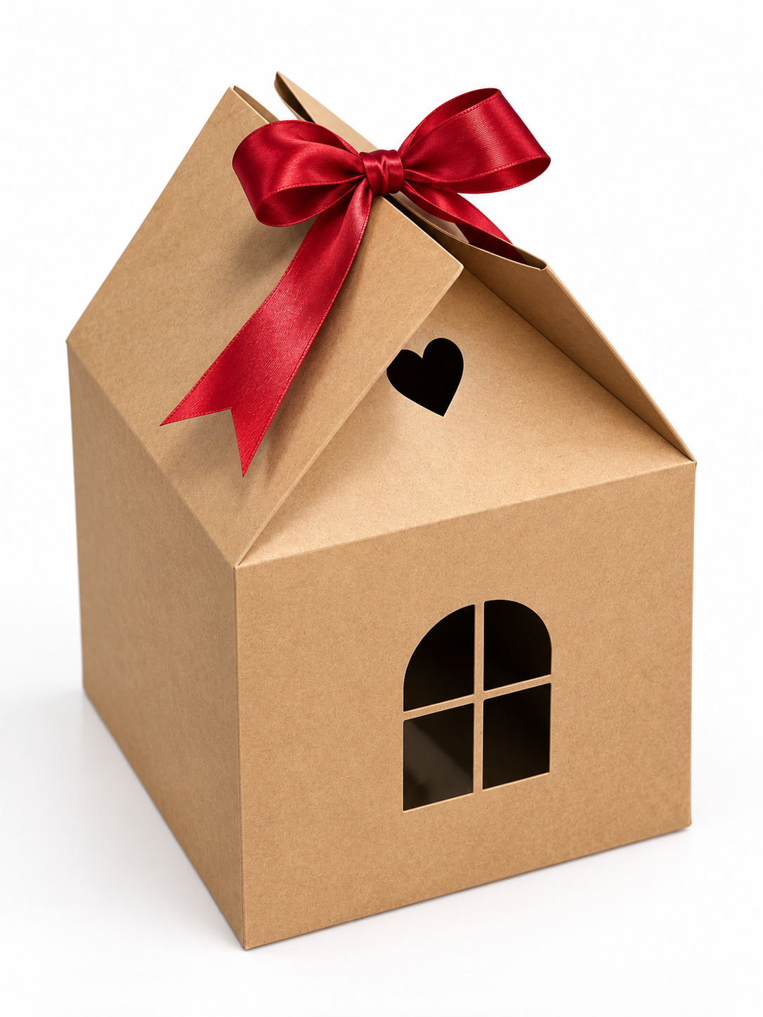CAJA 21X21X21CM CASA KRAFT (NO INCLUYE CINTA)