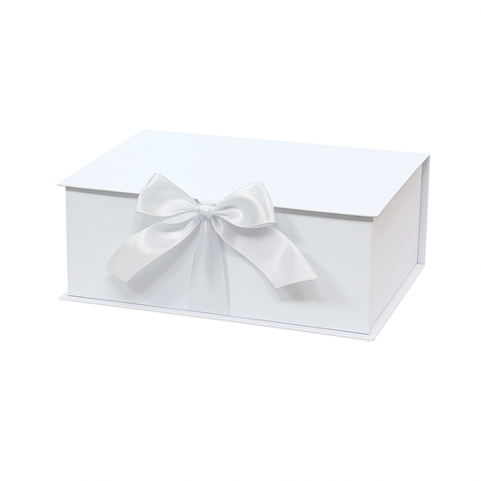 Caja Premium 30x20x10cm Blanco - Tipo Libro