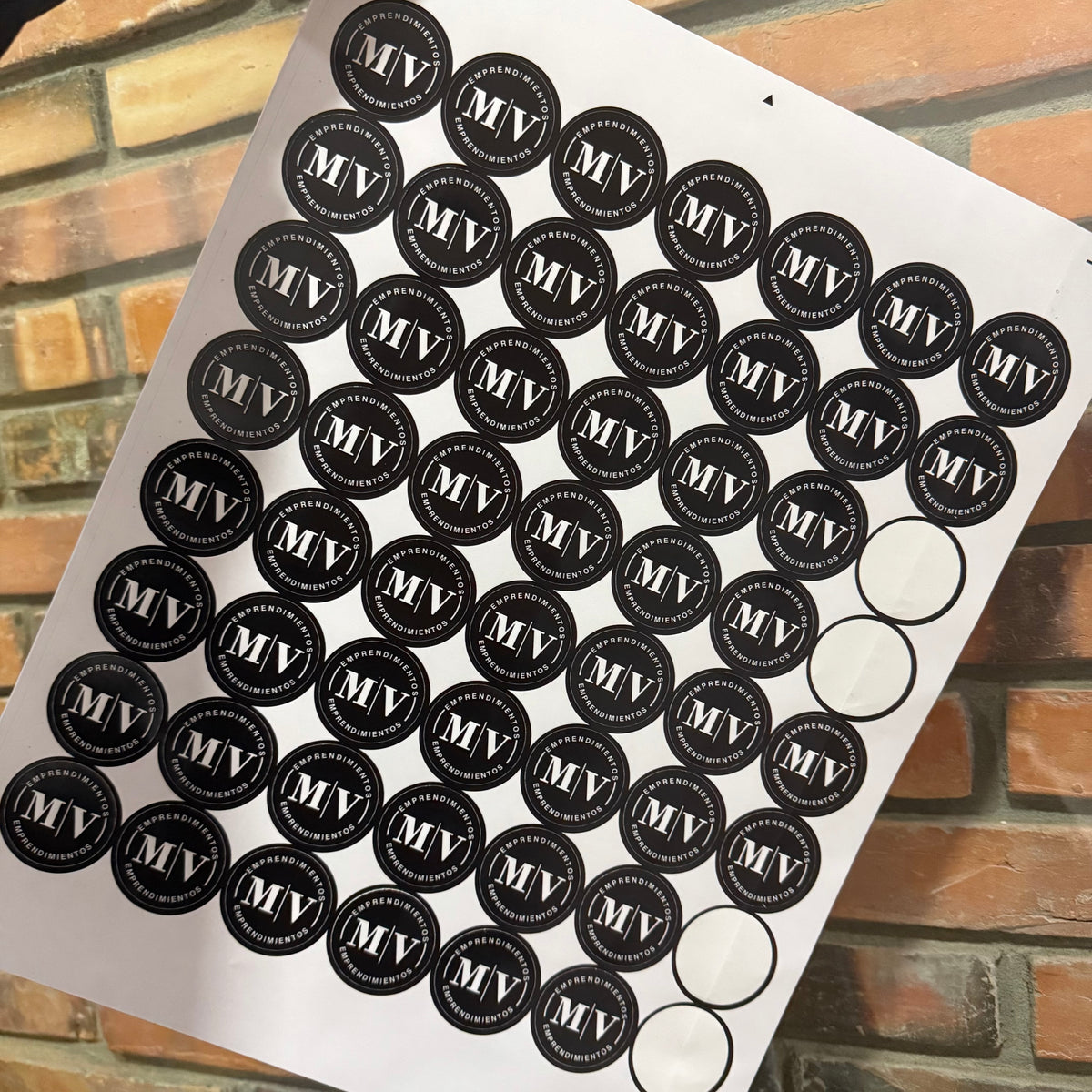 Stickers Personalizado Redondos - Plancha A3