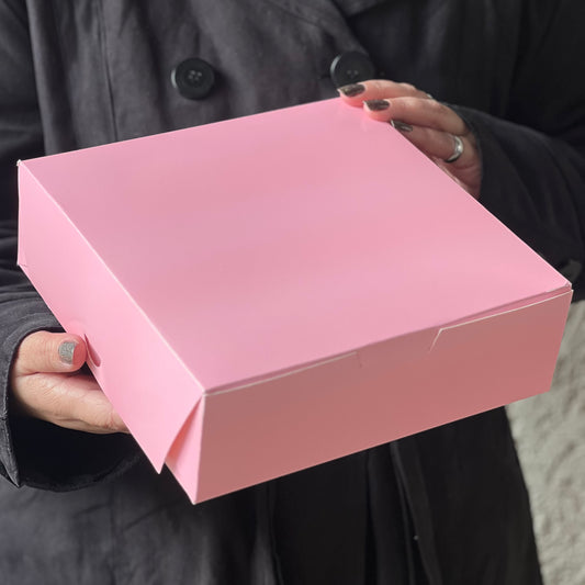 Caja 22x22x7cm Rosa