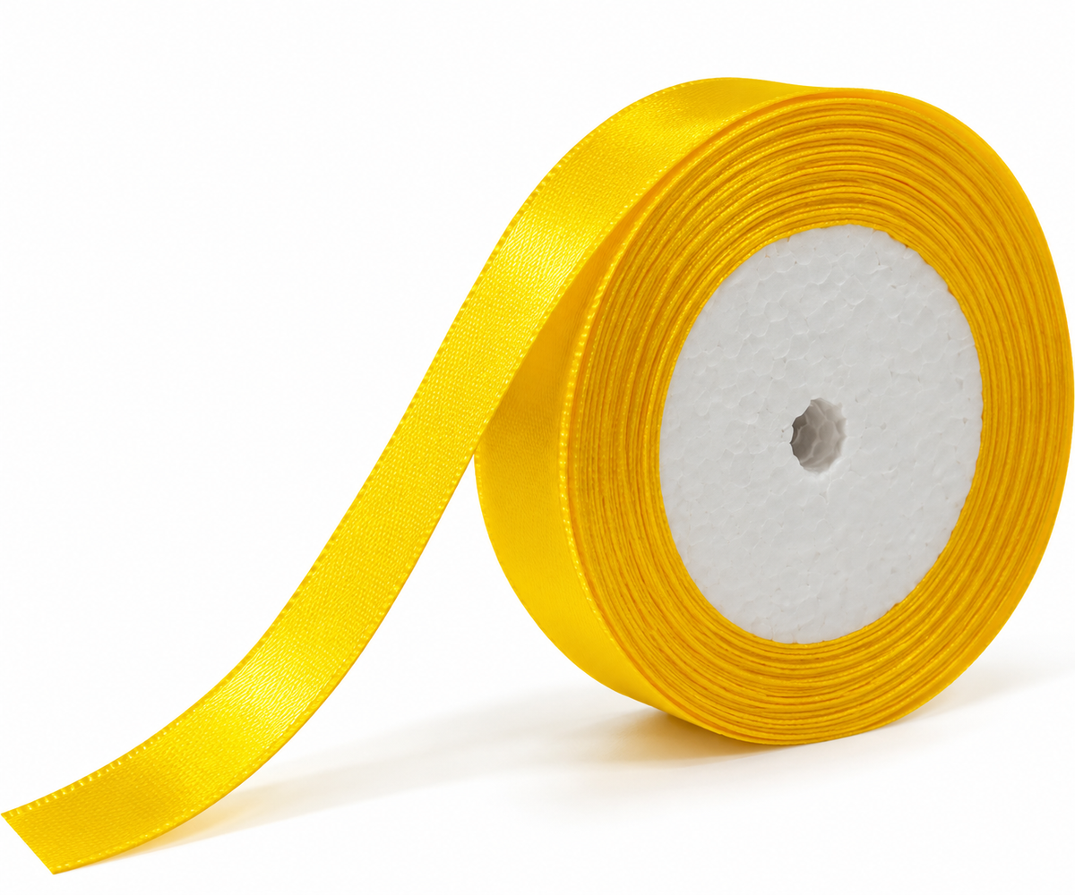 CINTA RASO 1CM X 20 METROS -AMARILLO F.  643730