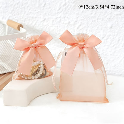 Bolsa Organza c/ moño 9x12cm - (cont. 10 und)