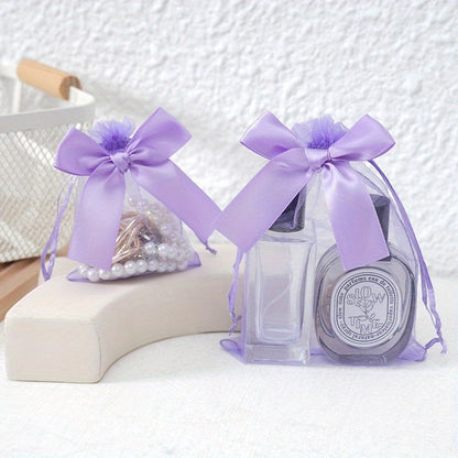 Bolsa Organza c/ moño 9x12cm - (cont. 10 und)