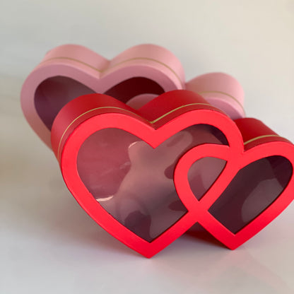 Caja Premium Doble Corazón - P (33.5x21.7x9.5cm)