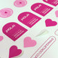 Stickers estándar A3 - diseño “amor”