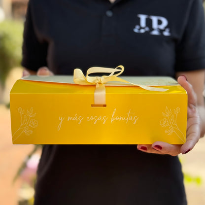 Caja Lazo Amarillo - 23x17x7cm