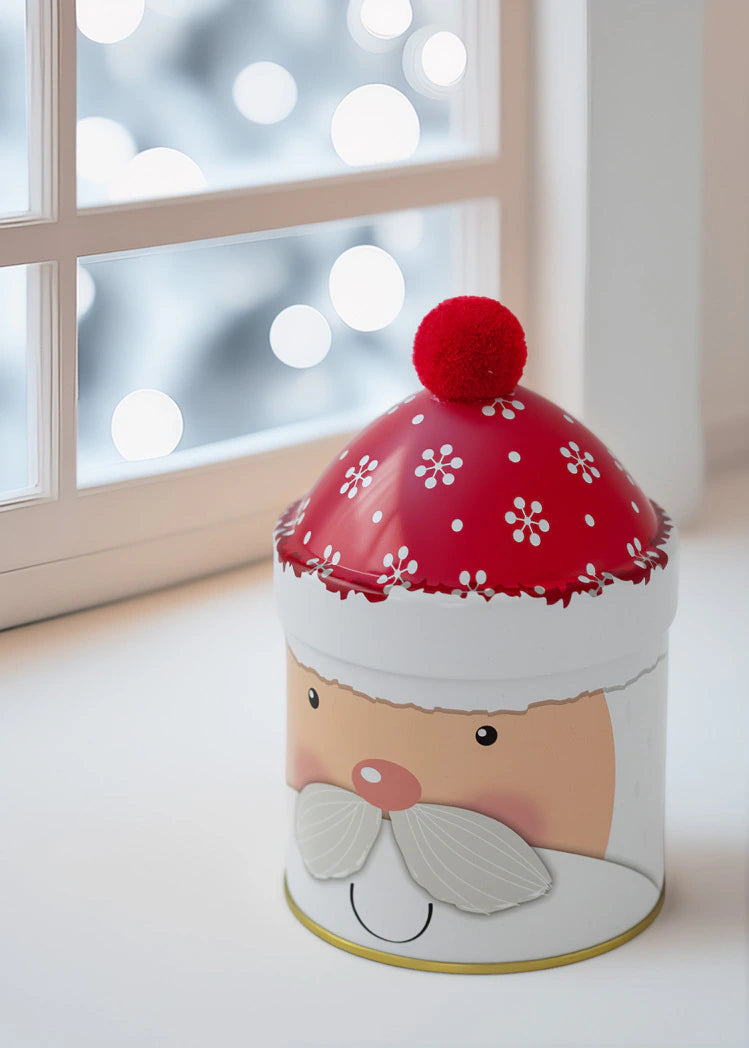 Lata Navideña Gorrito 9x15 cm