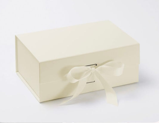 Caja Premium 22.5x16x8.5cm Desplegable Beige
