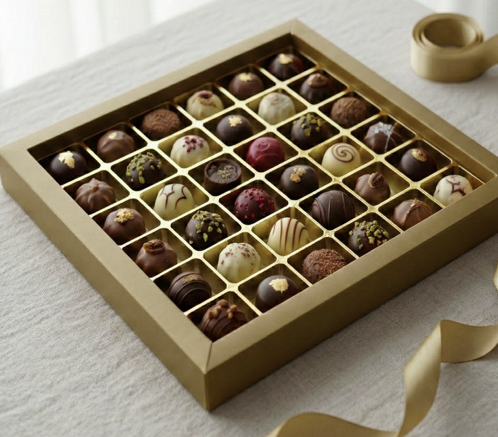 MOLDE 3.5X3.5CM CON 96 CAVIDADES ORO - COD 7548