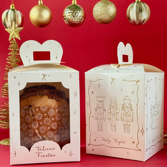 Caja p/ Pan Dulce 500gr 13x13x17cm - COD 641272