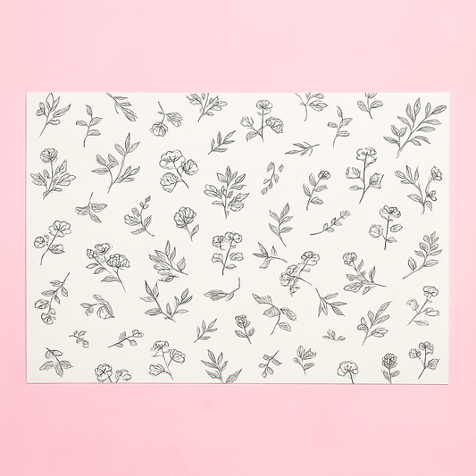 Papel Manteca Limones Negro 27x40cm (contiene 25 hojas)  - COD 641329