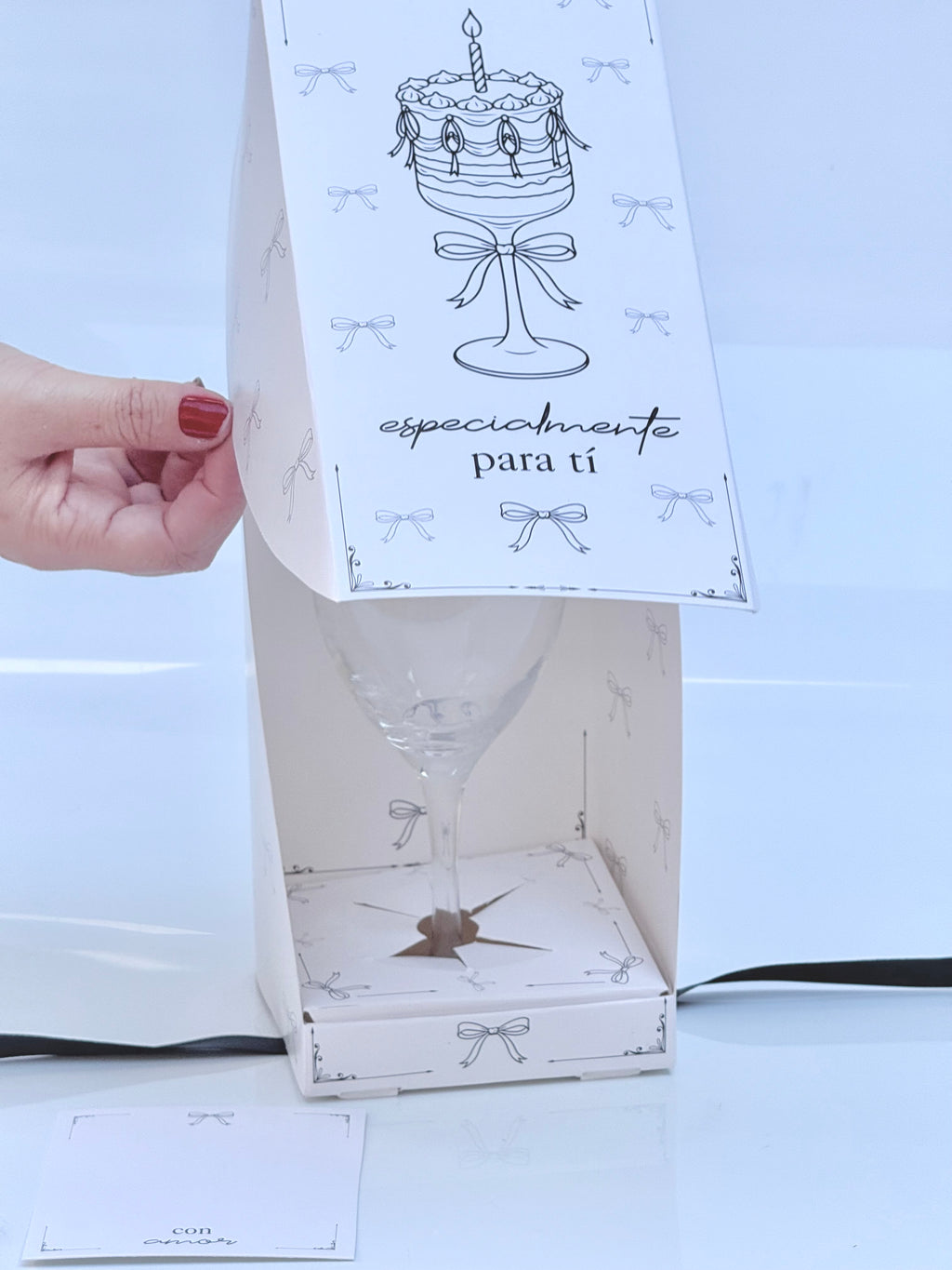 Caja 11,5x11,5x26cm p/ Copa - 641764