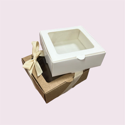 Caja 11x11x4cm c/ visor