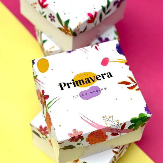 Caja Primavera “Hola Primavera” - 15x15x8.5cm