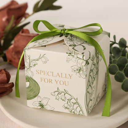 CAJA 7X7X7CM FLORAL C/ CINTA - (PAQUETE X 10 UND)