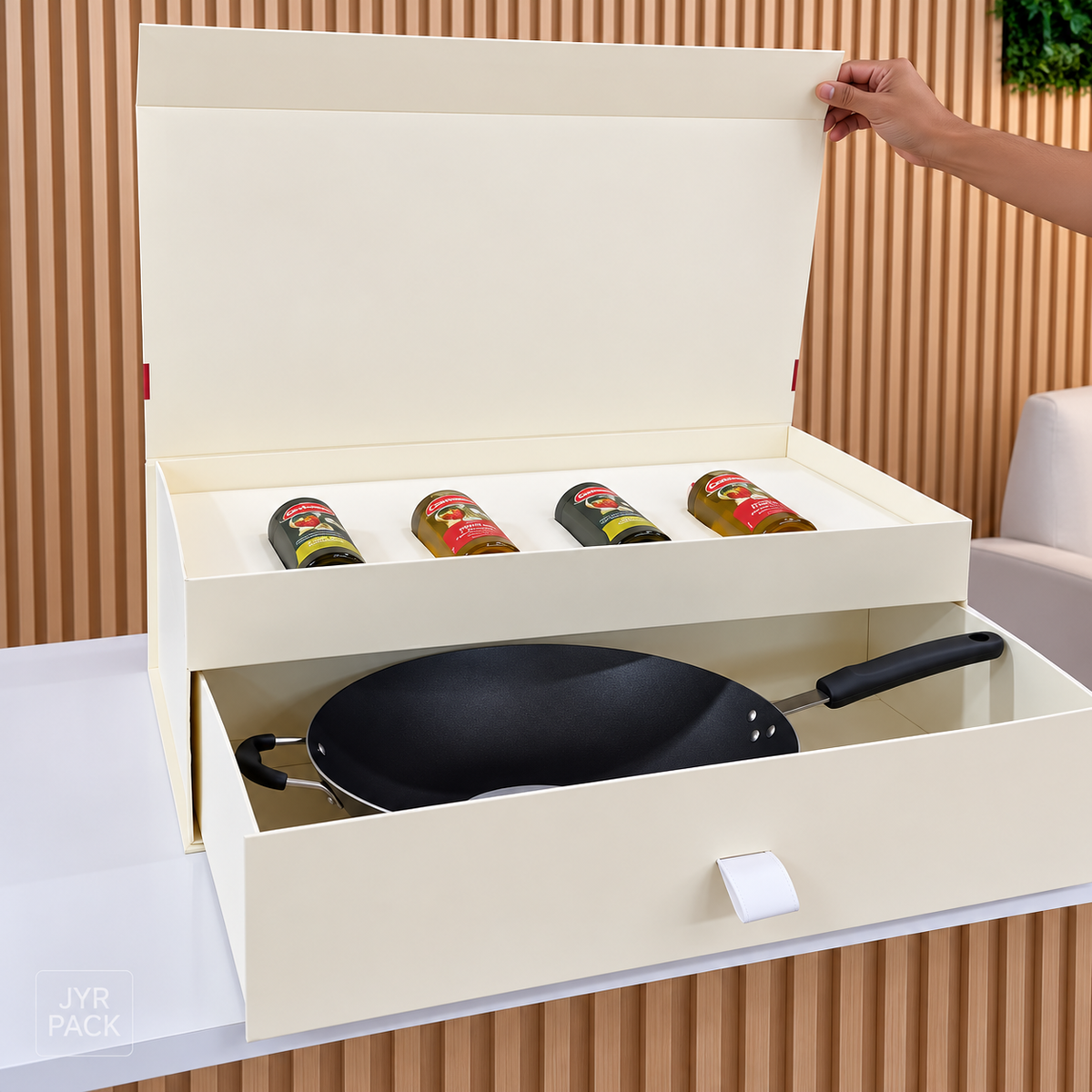 CAJA PREMIUM IMANTADA DOBLE PISO CARBONELL + DIVISORIA INTERNA