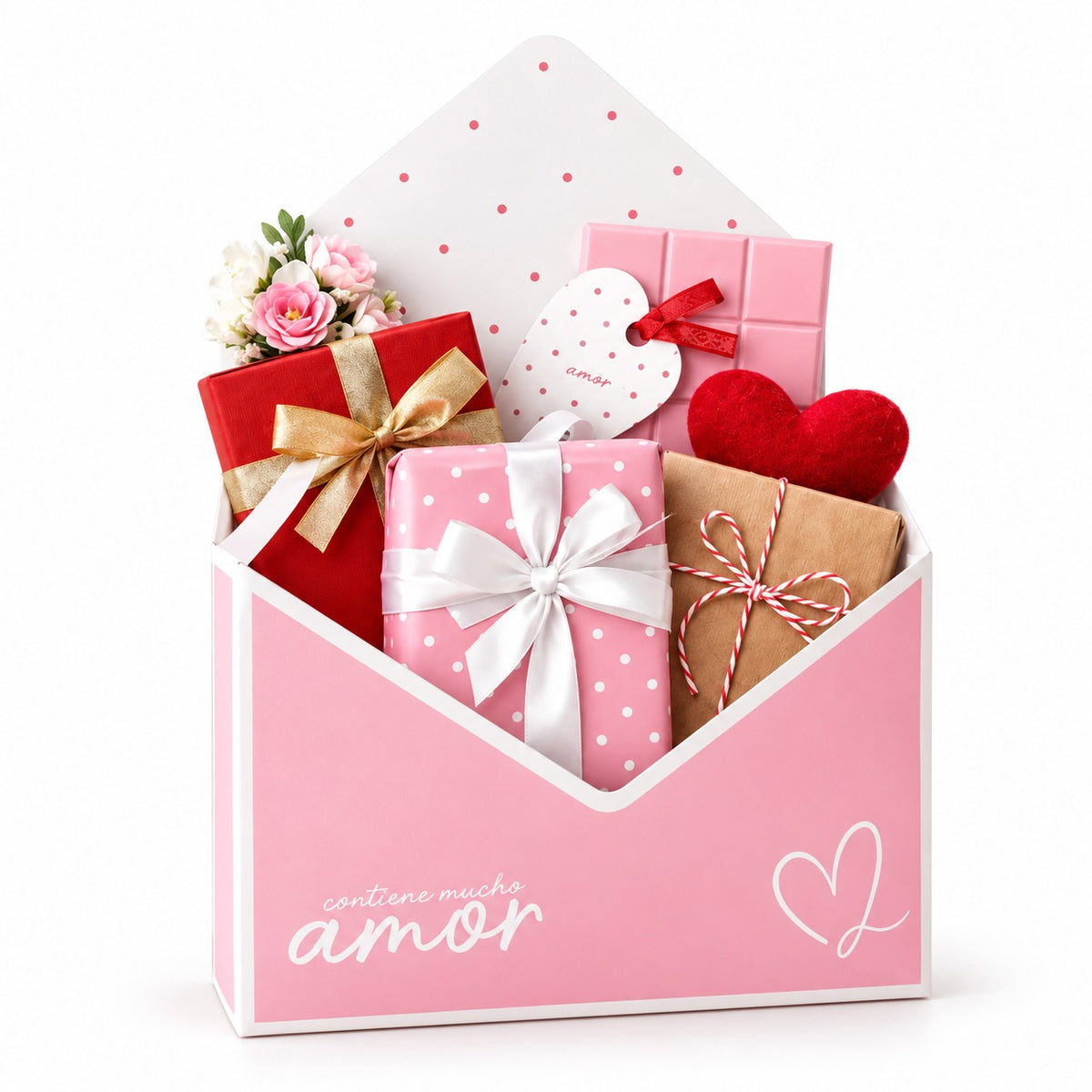 CAJA SOBRE AMOR ROSA 20X7X29CM - 642452