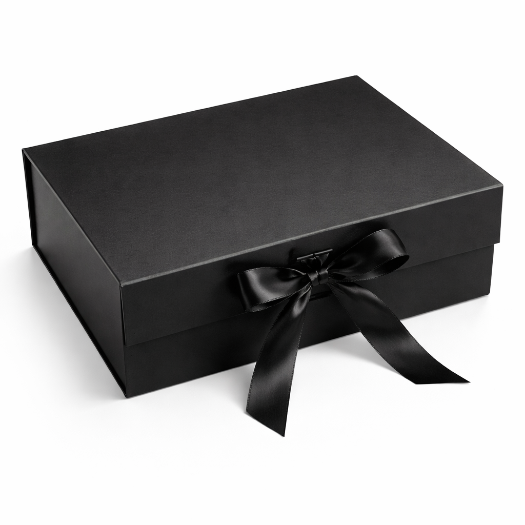 Caja Premium 29x22x10.5cm Negro Despegable