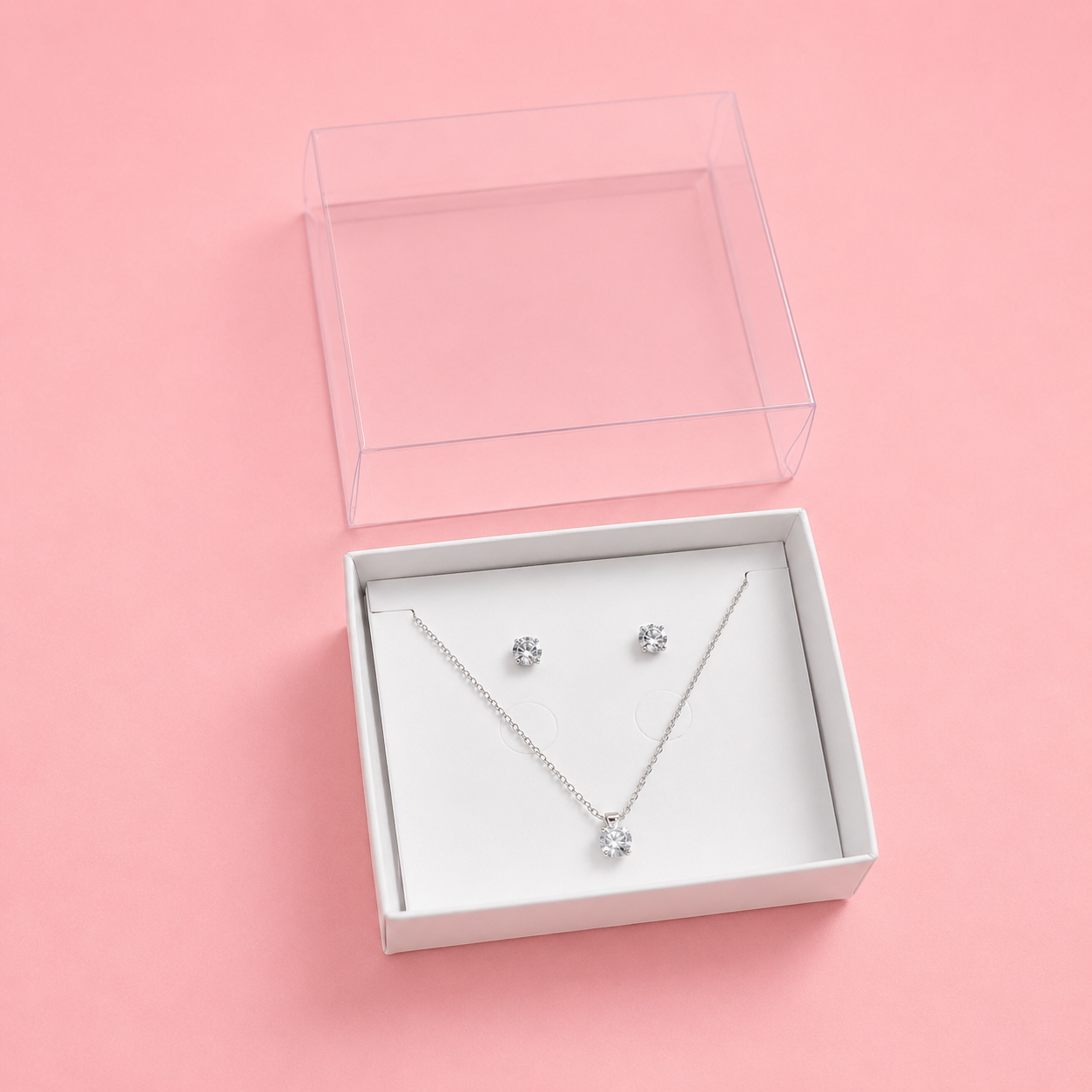 CAJA 12x8.5x3.5cm P/ JOYAS TAPA DE ACETATO - 643037
