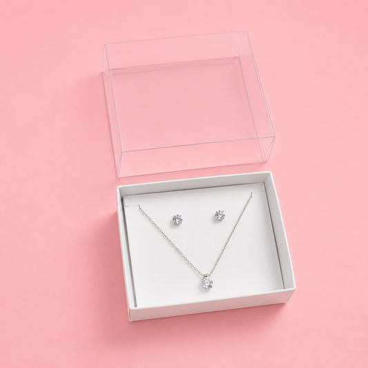 CAJA 12x8.5x3.5cm P/ JOYAS TAPA DE ACETATO - 643037