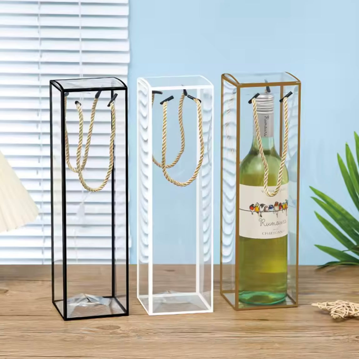 Caja p/ Vino Acetato 32x9x9cm - Colores