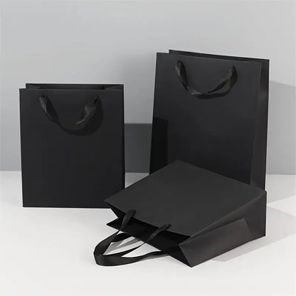 Bolsa de Lujo 20x10x28cm con manija Asas - Negro