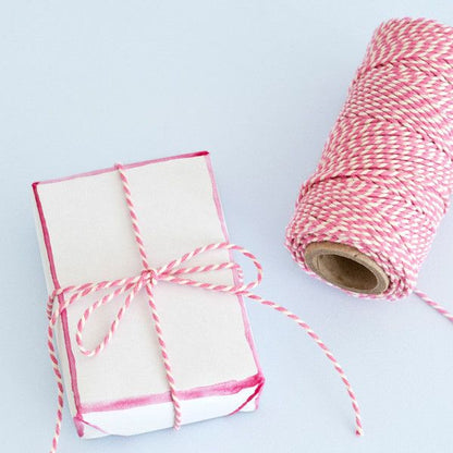 HILO DE ALGODÓN ROSA 2MM x 100 METROS