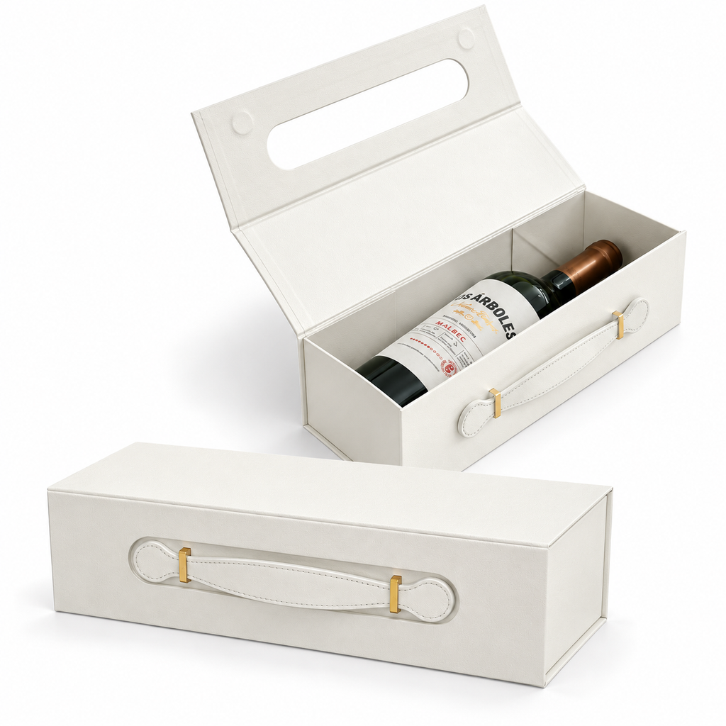 Caja Premium 33.5x10.5x10cm Maletin Blanco Despegable
