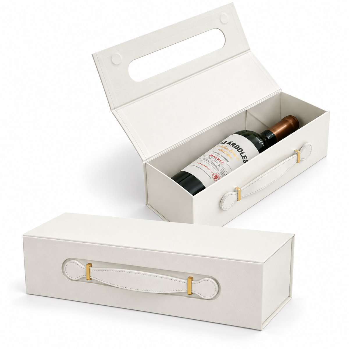 Caja Premium 33.5x10.5x10cm Maletin Blanco Despegable