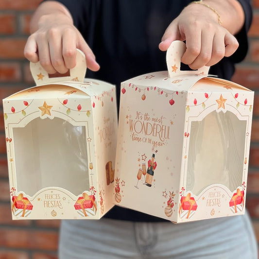 Caja p/ Pan Dulce 500gr 13x13x17cm - COD 640574