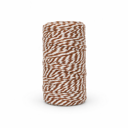 HILO DE ALGODÓN MARRÓN 2MM x 100 METROS